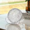 Borda de prata Ripple Fruit Plate Household Living Room Plate Prato de frutas Phnom Penh Bolo de sobremesa transparente Osso cuspindo talheres