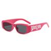 Gafas de sol rosas de moda para mujer, estilo dopamina, efecto adelgazante del rostro, gafas de sol elegantes de influencer, gafas de protección solar, g de moda