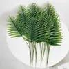 Folha de bananeira colada simulada folha solta de kwai folha de palmeira anchova folha de ferro parede de casamento arranjo de flores de folha falsa