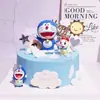 Decoración para pastel de cumpleaños de Doraemon con el gato Ding Dang.