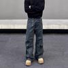 Calça Cropped Nova de Estilo Neutro para Primavera e Outono para Homens e Mulheres Calça Reta Solta Estilo Hong Kong para Estudantes Calça Casual Versátil para Adolescentes