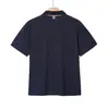 Camisa Polo de Algodón Puro con Rayas Tb de Cuatro Colores Teñidas en Hilo, Estilo Nuevo 2027, Manga Corta y Diseño de Bloques de Color, Disponible en Estilos Largo y Corto
