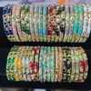 Pulseira de Esmalte Fino Cloisonné 0,6 mm, Pulseira de Esmalte Cloisonné Estilo Novo, Pulseira de Esmalte Cloisonné com Gotejamento de Óleo Transfronteiriça