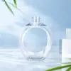 Botella transparente redonda de PET con dispensador de presión, tapa de 28 mm, 500 ml, alta transparencia y diseño visible, botella dispensadora de desinfectante de manos para uso doméstico en el baño