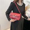 2025 Nuevo Retro Moda Casual Hebilla de Herradura Bolso Cuadrado Pequeño de Hombro Cruzado para Viajero Transfronterizo Versátil Bolso de Axila