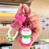 Pingente chaveiro de urso fofo, decoração de carro e bolsa moderna e requintada, chaveiro, pequeno presente, atacado de pequenas mercadorias