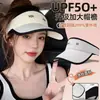 Chapéu de Sol de Verão com Proteção UV e Top Aberto para Mulheres, Chapéu de Sol com Cobertura Facial Completa para Esportes ao Ar Livre