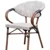 Silla de Exterior Balcón Ocio Silla de Ratán Patio Silla de Comedor Exterior Terraza de Hotel Exterior Silla con Cordón Patio Silla de Ratán Protección Solar