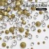 1440 Decorações de Diamante Branco com Fundo Pontiagudo para Unhas, Strass Céu Estrelado Tcheco, Strass de Vidro Transparente, Arte para Unhas com Flores Secas