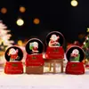 Bola de cristal do Papai Noel, novo produto transfronteiriço, ornamento de mesa luminoso de Natal, pequeno presente para crianças, lembrancinha de festa