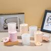 Shan Can Resina Epoxi Cristalina Goteo Redondo Raya Tarro de Almacenamiento Diy Yeso Vaso para Vela Contenedor Molde de Silicona