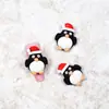 Arte de Uñas Adornos Navideños Tridimensionales Dibujos Animados Árbol de Navidad Anciano Muñeco de Nieve Reno Campana Pegatinas de Uñas de Resina Decoración Grande de Diamantes