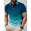 2026 Nueva Camisa Polo Casual de Negocios Estilo Americano Manga Corta Cuello Solapa Transfronteriza Verano Casual Nuevo Estilo