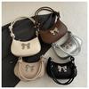 Linda moda de comércio exterior 2024 nova moda elegante ombro crossbody estilo ocidental retrô fresco borboleta texturizado crossbody bolsa