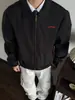 Chaqueta de aviador bordada de caballo de guerra de la calle americana para primavera y otoño para niños, marca de moda de alta calle holgada, chaqueta casual versátil para parejas