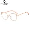 81135 nueva montura óptica Joker calle metal bisagra de resorte color crema montura de gafas fábrica en stock venta al por mayor