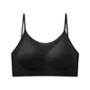Camiseta sem mangas com gola redonda, costas profundas decotadas com design bonito nas costas, bojo fixo sem aro, efeito push-up e levanta seios para bustos pequenos, regata feminina