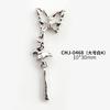 Libro de equitación rojo con colgante hueco de aleación de gran venta, mariposa, joyería fina para uñas de alta calidad CHJ0463