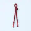 Cordón con Cremallera de Algodón Reciclado, Cordón de Tirador Anudado a Mano para Mochilas, Pantalones, Decoraciones de Ropa y Accesorios de Bolsos