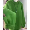 Suéter de Punto Redondo Suave y Acogedor Otoño 2026 Nueva Moda Adelgazante Nicho Suéter Naranja