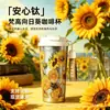Taza de Café de Titanio Puro de Aspecto Elegante para Niñas, Vaso Doble con Popote para Oficina para Hombres, Taza Térmica para Coche, Personalización de Regalo para Estudiantes