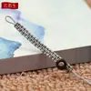 Corda de chaveiro tecida à mão com nó de coco e cordão de fecho, acessórios de corda para pingente de joia semiacabada DIY