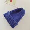 Gorro para Niños Nuevo Placa Ligera Color Sólido Gorro de Lana Tejido para Padres e Hijos Otoño e Invierno Cálido Gorro Protector de Orejas Moderno para Niños y Niñas