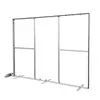 Caja de Luz Plegable de Tela Seg 8cm Material de Aluminio Fondo de Exposición en el Extranjero Fábrica de Shanghái Stand de Exposición Pop-Up Portátil