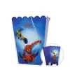 Suministros para Fiesta de Cumpleaños con Tema de Araña Azul Vajilla Desechable Platos de Papel Vasos de Papel Servilletas de Papel Reunión de Fiesta
