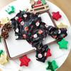 Roupas para Pets Outono e Inverno Novas para Cachorro Pequeno Filhote Cachorro Feliz Gato Quente e Xadrez Natal Roupa de Casa - Branco