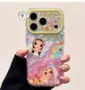 Estojo pequeno de jade com padrão de concha de desenho animado estilo coreano adequado para Apple 17 Pro Max, iPhone 16, 15, fofo 14