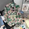 Camisa de Manga Corta con Estampado de Fresas Nuevo Transfronteriza Chaqueta de Verano Playa Nueva Vacaciones Suelta Popular Camisa Top