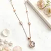 Oferta Especial Direto da Fábrica Moda Versátil Tendência Colar de Aço Titânio Feminino alta qualidade Luxo Leve Camada Dupla Camada Tripla Colar