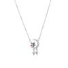Collar para Mujer, Colgante Creativo de Flor de Zirconia en Forma de Corazón, Diseño Nicho, Cadena Versátil para Clavícula, Joyería de Moda para Mujer