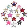 Mil Victorias Bordado de Lentejuelas de Colores Parche de Tela Bordado de Estrella de Cinco Puntas Venta Caliente Transfronteriza Parche Decorativo para Ropa Sombrero Adhesivo Termofusible