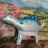 Puesto de Celebridad de Internet con Productos Nuevos con Ruedas Globo Caminante Película de Aluminio Elefante Jirafa Unicornio Caballo Dinosaurio Modelado Animal de Dibujos Animados