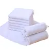 Toallas Blancas Cuadradas de Granja para Limpiar Animales y Máquinas, Sin Pelusa, Suaves, Absorbentes, Toallas Cuadradas Pequeñas, Paños de Limpieza para Cocina, Personalizables