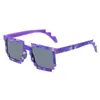 Gafas de Sol de Mosaico Fiesta Fiesta Gafas Divertidas Moda de Celebridades de Internet Gafas Decorativas Rendimiento de Baile Gafas de Sol de Moda