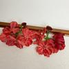 Rosa Selvagem ~ Flores Artificiais Francesas Românticas Brincos para Fotografia de Viagem Alto Padrão Rosto Pequenos Brincos da Moda para Mulheres