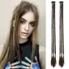 Extensiones de cabello trenzado de tres hebras para mujer, pelucas de comercio exterior europeas y americanas, trenzas pequeñas con clip BB, trenzas despeinadas de chica popular, trenzas boxeadora, un par