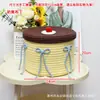 Cesta de Almacenamiento para Pastel de Muñeca Divertida Juguetes para Niños Cesta Tejida de Cuerda de Algodón de Dibujos Animados Caja Organizadora de Bocadillos para Escritorio de Sala de Estar