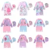 Nuevo Traje de Baño Infantil para Niñas de una Pieza Sirena Manga Larga Protección Solar para la Playa Traje de Baño para Surfear con Certificado CPC
