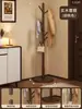 Cabideiro de Chão em Madeira Maciça para Quarto, Uso Doméstico, Cabideiro Simples de Chão, Cabide para Roupas e Bolsas Indoor