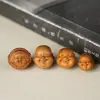 Ornamento cultural de sândalo finamente esculpido do Buda Maitreya (Buda Sorridente), contas budistas, pulseira, acessórios de colar, acessórios para joias DIY, itens decorativos