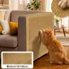 Protector de sofá antiarañazos de gato, rascador de gato de estilo simple, pegatina de pared vertical, resistente al desgaste, sin migas, sin residuos de adhesivo, protege los muebles