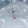 Astmf-13 Liga de Titânio Rosa Grande Coleção de Brincos Titânio G23 Rosca Interna Zircônia Studs para Lábio Brincos Joias para Piercing