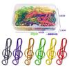 Clip de Papel Musical de Colores de Venta Caliente Fabricante Envío Gratis Clip de Papel con Recubrimiento de Plástico Creativo con Forma Especial Clip de Papel al Mayoreo en Stock