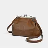 Bolsa Clip-On Cor Sólida Transfronteiriça Coreana e Japonesa, Nova Bolsa de Mão Versátil da Moda para o Dia a Dia, Bolsa Saco, Bolsa de Ombro Transversal