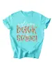 Bienvenida a Back School Amazon Wish comercio exterior transfronterizo casual elegante camiseta de manga corta para mujer