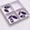 Gema Morada en Forma de Marqués, Circonita Morada-Roja en Forma de Marqués Piedra Suelta, Accesorio para Joyería con Base Puntiaguda, Piedra para Incrustar en Cara de Anillo DIY